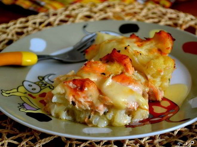 Рецепт запеканки из семги