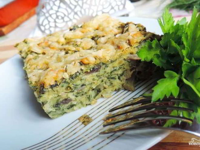 Рецепт запеканки из шпината и сыра