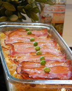 Запеканка картофельная с беконом