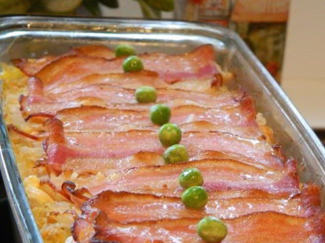 Рецепт запеканки картофельной с беконом