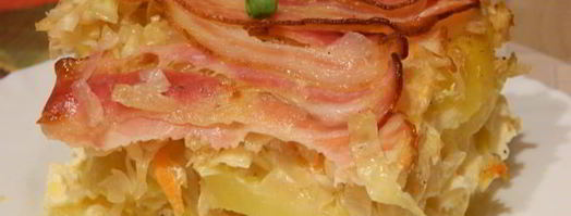 запеканка картофельная с беконом. Шаг 8