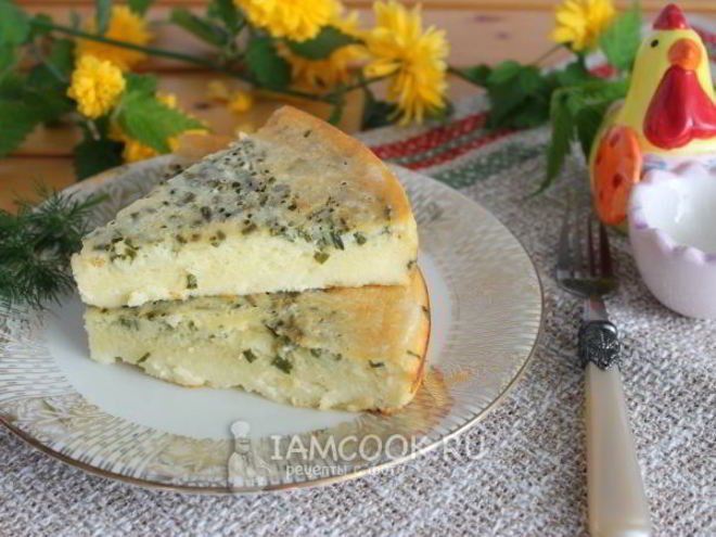 Рецепт запеканки на кефире с кукурузной мукой