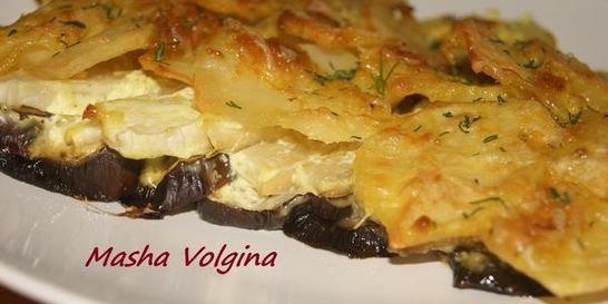 Запеканка овощная с чесночком и сметаной