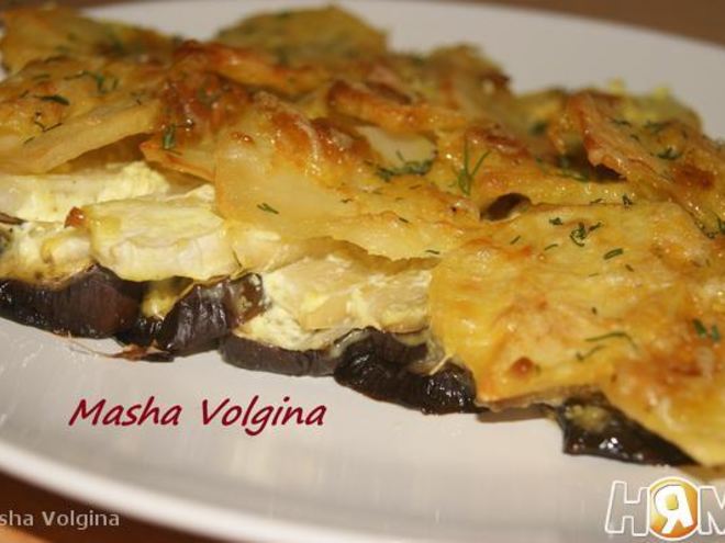 Рецепт запеканки овощной с чесночком и сметаной