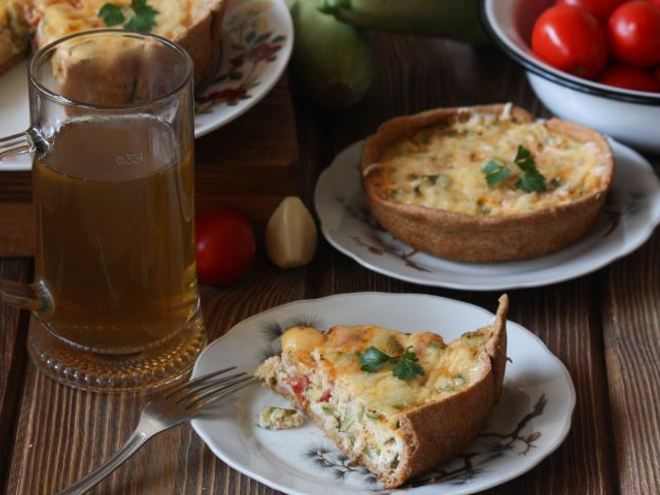 Рецепт запеканки-пирога с кабачками