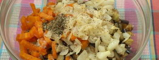 запеканка с баклажанами и цветной капустой. Шаг 8