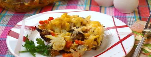 запеканка с баклажанами и цветной капустой. Шаг 12