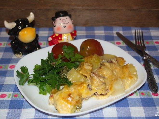 Рецепт запеканки с брокколи и курицей