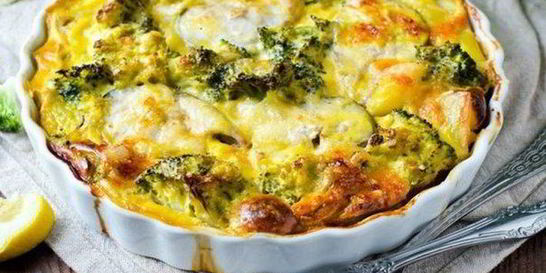 Запеканка с фаршем и овощами