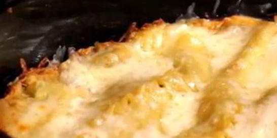 Запеканка с грибами и мясом в мультиварке