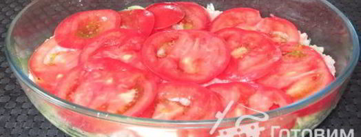 запеканка с кабачками, фаршем и рисом. Шаг 8