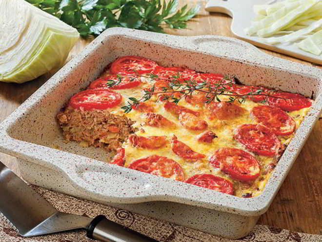 Рецепт запеканки с капустой и мясным фаршем