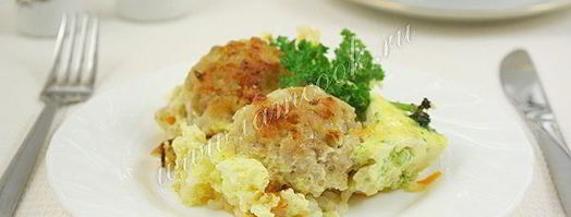 запеканка с мясными колобками. Шаг 16