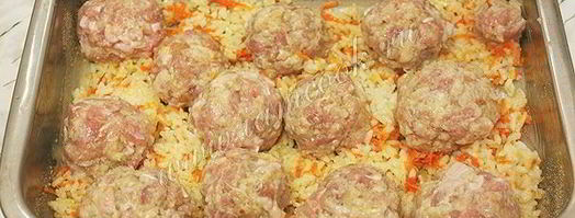 запеканка с мясными колобками. Шаг 11