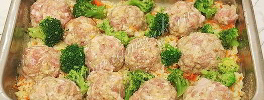 запеканка с мясными колобками. Шаг 12