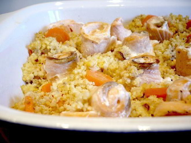 Рецепт запеканки с пшеном и семгой луч солнца золотого