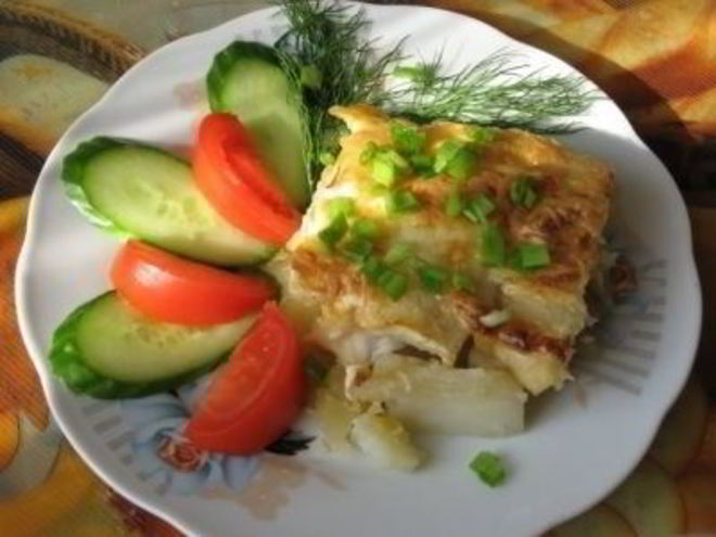 Рецепт запеканки с рыбой