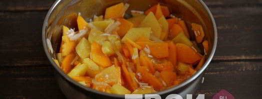 запеканка с тыквой в мультиварке. Шаг 7