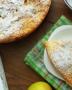 Запеканка творожная с яблоками