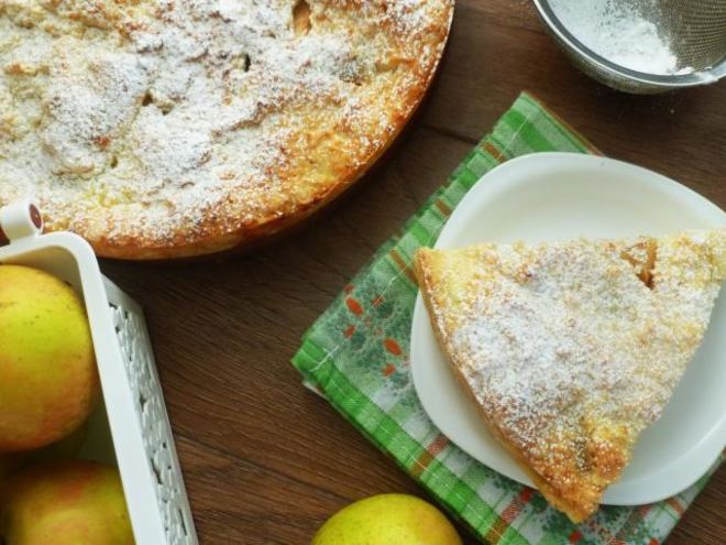 Рецепт запеканки творожной с яблоками