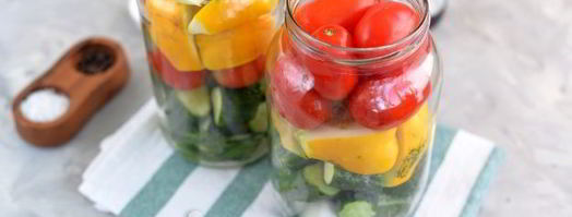 ассорти из помидоров, огурцов и патиссонов на зиму. Шаг 4