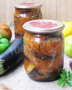 Баклажаны с перцем болгарским на зиму