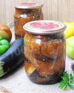 Баклажаны с перцем болгарским на зиму