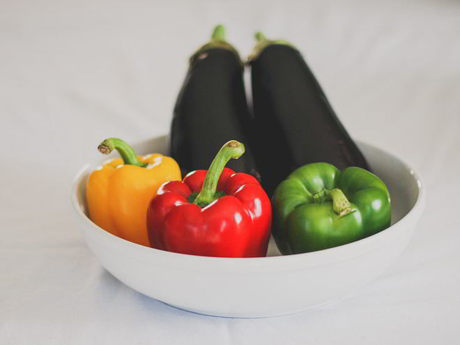 Рецепт баклажанов с перцем