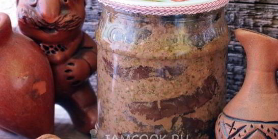 Баклажаны в ореховом соусе на зиму