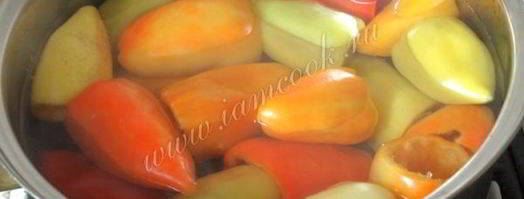 болгарский перец с капустой на зиму. Шаг 4