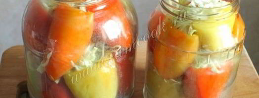 болгарский перец с капустой на зиму. Шаг 6