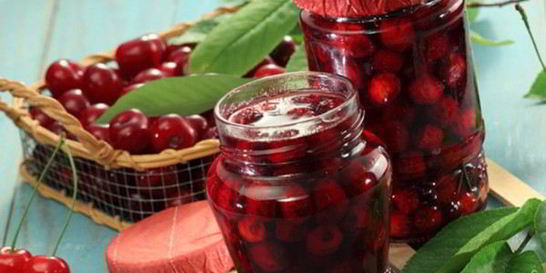 Черешня в собственном соку на зиму