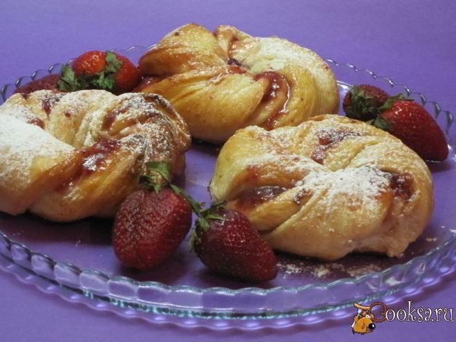 Рецепт булочек с джемом