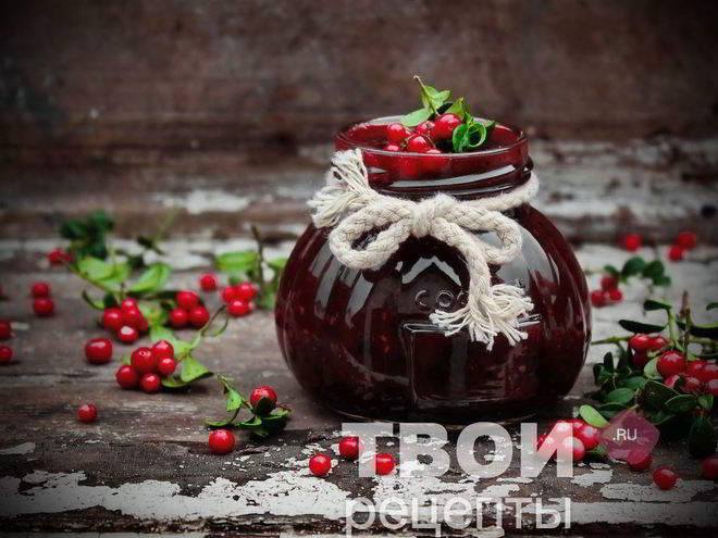 Рецепт джема из брусники