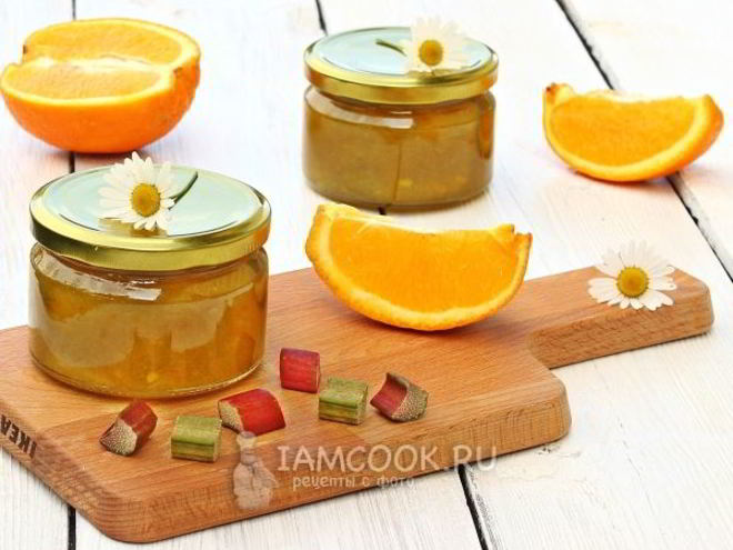 Рецепт джем из ревеня и апельсина