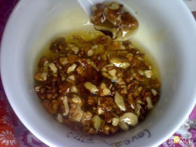 Рецепт грецких орехов с медом