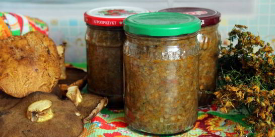 Грибная икра на зиму