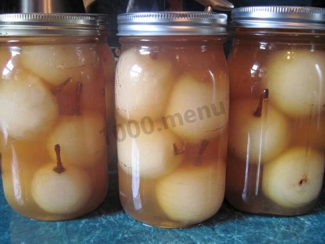 Рецепт груш целиком на зиму