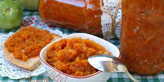 Икра из зеленых помидоров на зиму