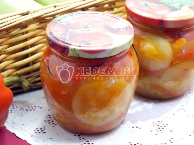 Рецепт кабачков кружочками на зиму