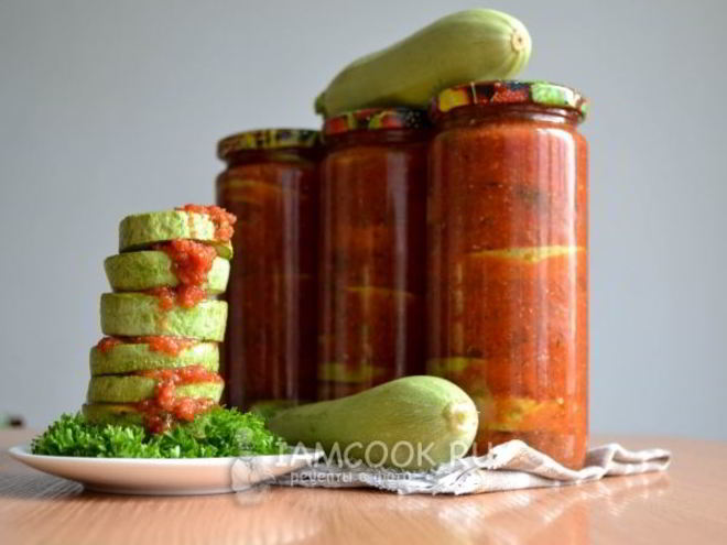Рецепт кабачков по-грузински на зиму