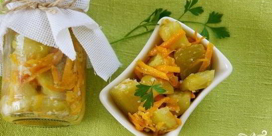 Кабачки с морковкой на зиму