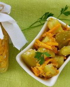 Кабачки с морковкой на зиму