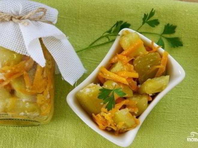 Рецепт кабачков с морковкой на зиму