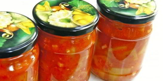 Кабачки, жареные в томатном соусе, на зиму