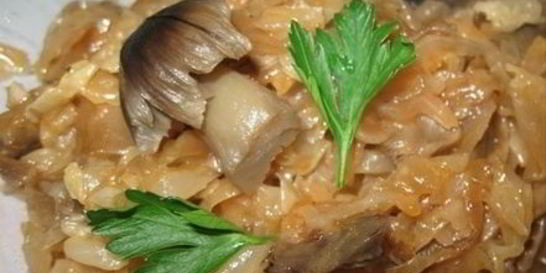 Капуста с грибами на зиму