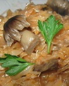 Капуста с грибами на зиму