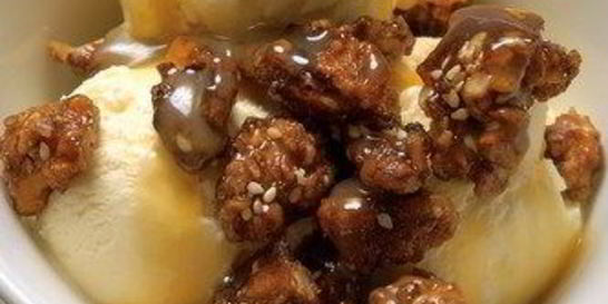 Карамелизованные грецкие орехи с солью