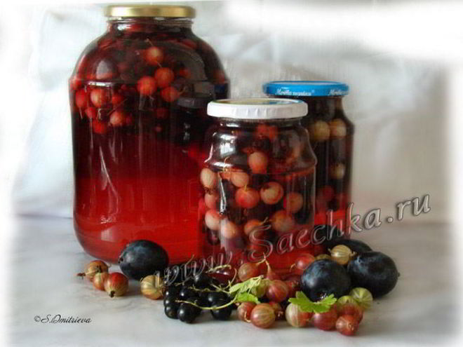 Рецепт компота ассорти