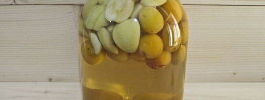 компот из абрикосов и яблок на зиму. Шаг 10